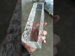Alto mattone di vetro solido trasparente del blocco di vetro per la parete Crystal Block della decorazione