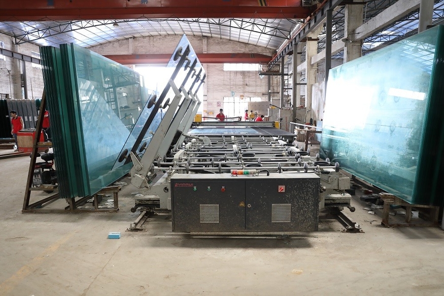 foshan nanhai ruixin glass co., ltd linea di produzione del fabbricante